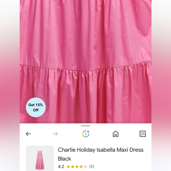 Charlie Holiday Isabella Maxi Dress NWOT size 4 dresss retails $199 - Picture 3 of 9